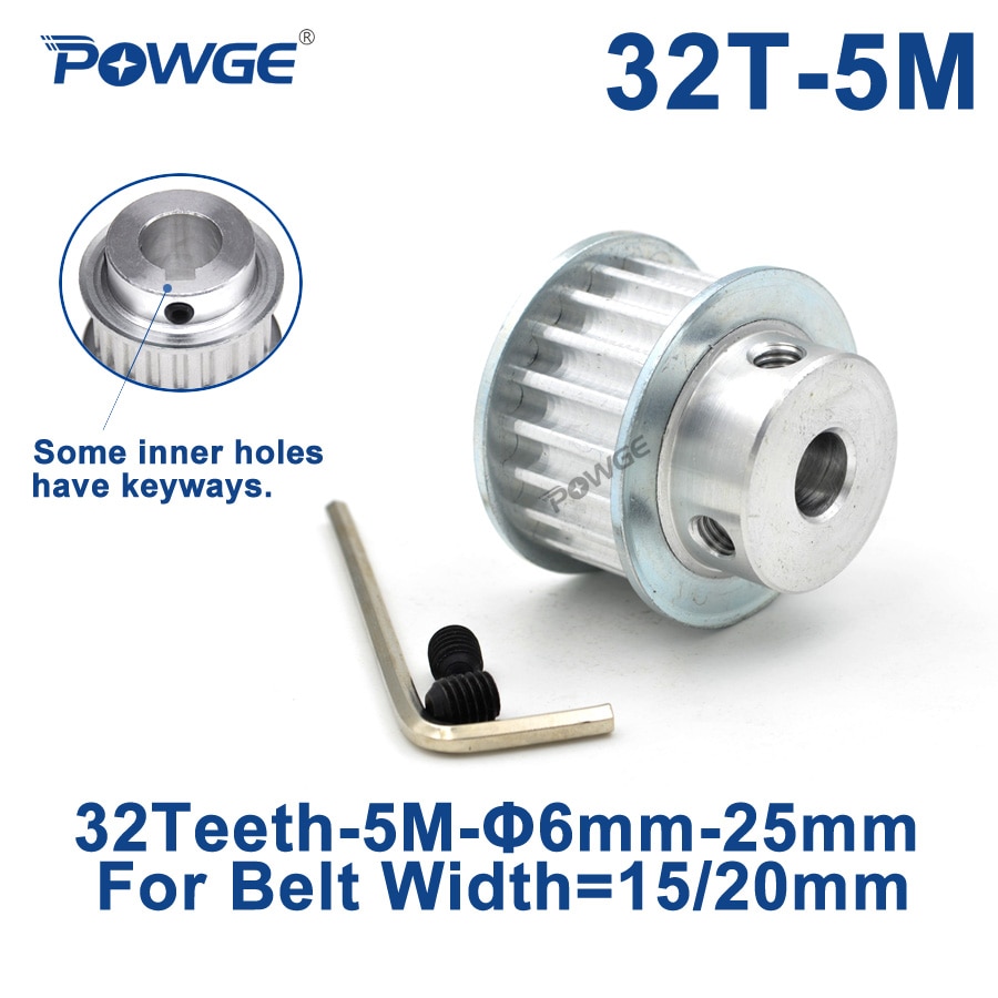 Powge 32 teeth 5 m  Ǯ keyway  8/10/12/14/15/16..